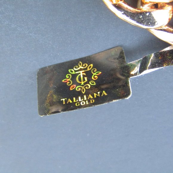 Talliana Gold Plated Coin Necklace Set Earrings Bracelet - Picture 6 of 6